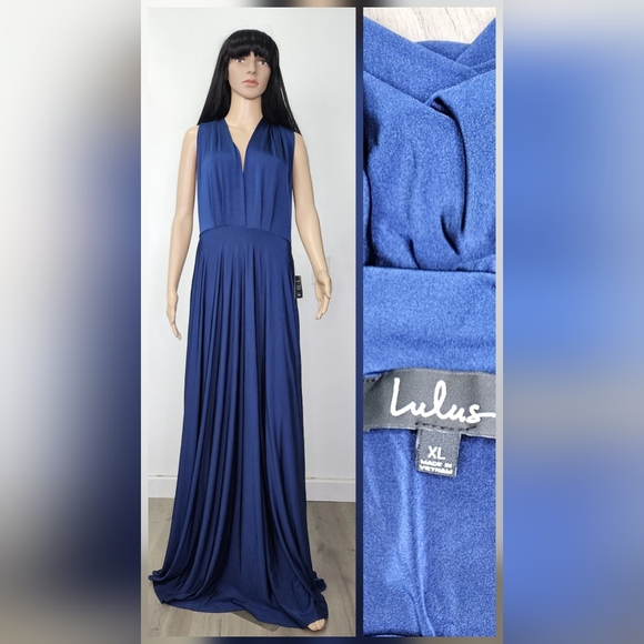 Lulu's Royal Blue Maxi Dress - Picture 11 of 11